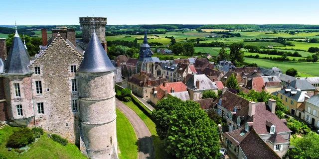 Montmirail - vue aérienne